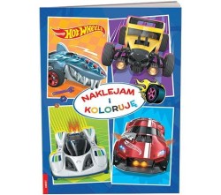 Książka dla dzieci Ameet Hot Wheels™. Naklejam i Koloruję (NAK 1601)