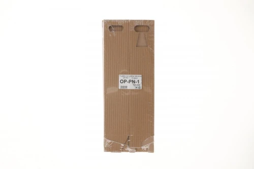 Opakowanie ozdobne Paw na butelkę naturalne 10szt szara [mm:] 75x75x 310 (OP-PN-1)