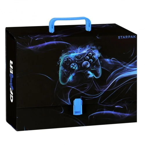 Teczka z szerokim grzbietem na zatrzask Pad A4 mix Starpak (553550)