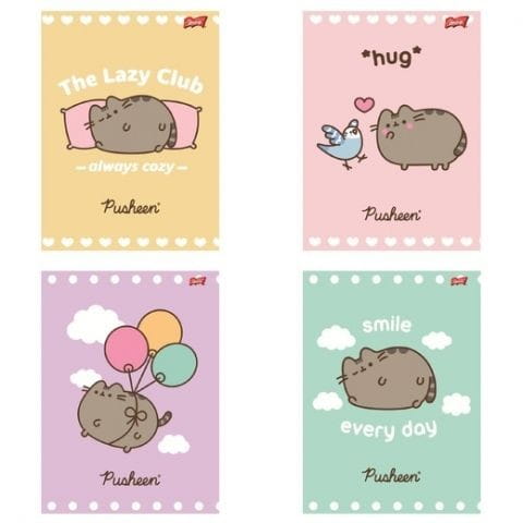 Zeszyt Unipap Pusheen A5 32k. 70g linia kolor