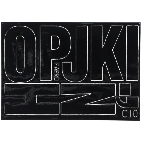 Naklejka (nalepka) Farro literki