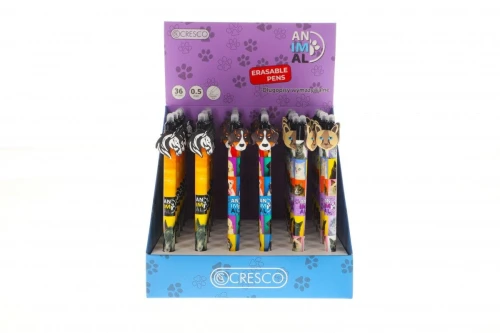 Długopis wymazywalny wymazywalny ANIMALS niebieski 0,5mm (450011-M)