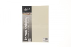 Papier ozdobny (wizytówkowy) Galeria Papieru ryps kremowy A4 kremowy 240g (201812)