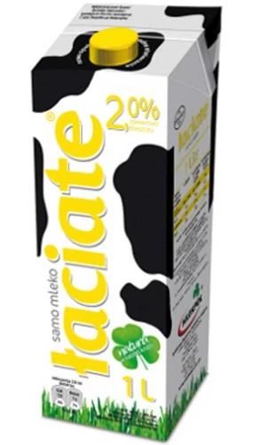 MLEKO ŁACIATE 2% 1L.