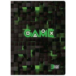 Teczka kartonowa na gumkę ST.RIGHT Green Game A4 mix Unipap