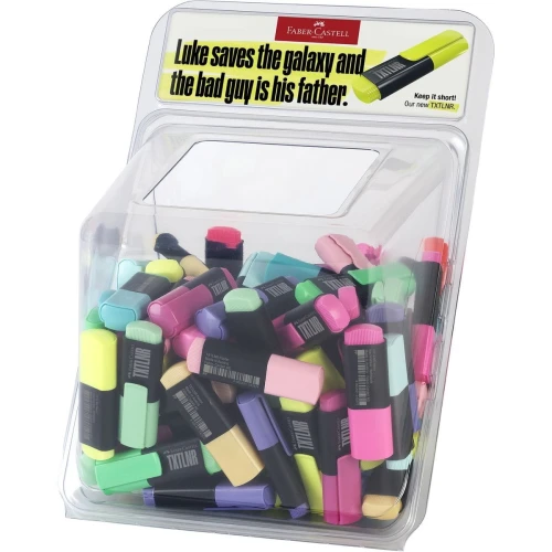 Zakreślacz Faber Castell Display mini txtlnr neon i pastel 100 szt (154202 FC)