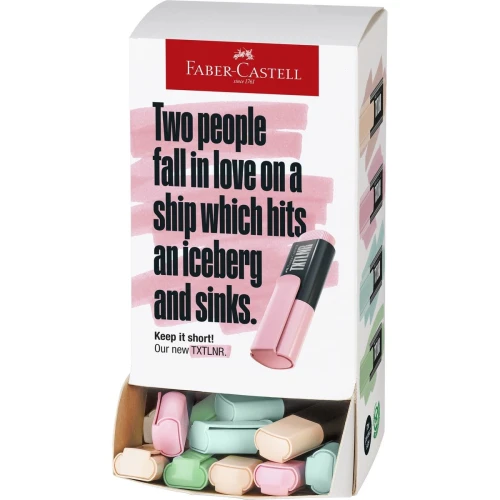 Zakreślacz Faber Castell Display mini txtlnr pastel 60 szt (154201 FC)
