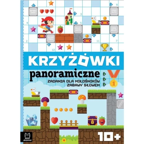 Książka dla dzieci Aksjomat Krzyżówki panoramiczne. Zadania dla miłośników zabawy słowem 10+