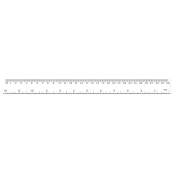 Linijka plastikowa Tetis 30cm przeźroczysta 30cm (BL-002C (400))