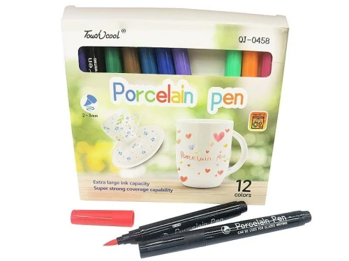 Flamaster Adar zestaw do malowania po porcelanie 12 kol. (620377)