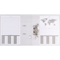 Segregator dźwigniowy Basic z szyną A4 75mm czarny (21024221-05)