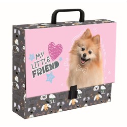 Teczka kartonowa na zatrzask My Little Friend Sweet Pomeranian mix Unipap