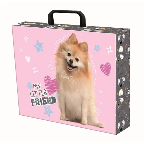Teczka kartonowa na zatrzask My Little Friend Sweet Pomeranian mix Unipap