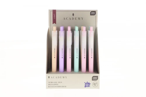 Długopis olejowy Interdruk ACADEMY LIGHT Pastel niebieski 0,7mm