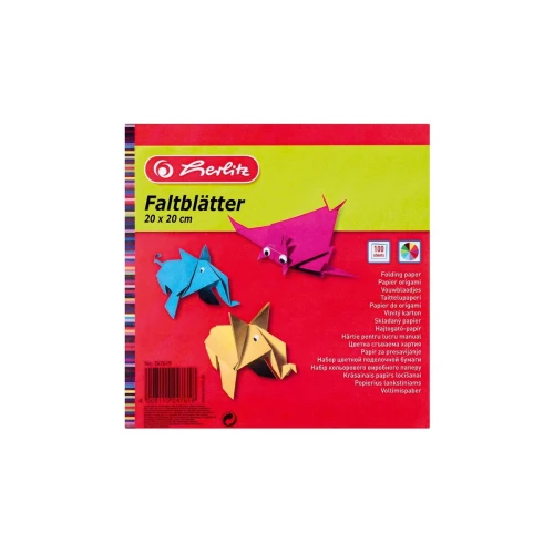 Zeszyt papierów kolorowych Herlitz 20x20 origami 247619 [mm:] 200x206 (300003930)