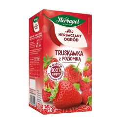 Herbata Herbapol Herbaciany Ogród owocowo-ziołowa truskawka z poziomką truskawka 20 saszetek