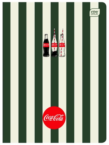 Zeszyt Interdruk SOFT TOUCH COCA COLA A5 80k. 70g krata