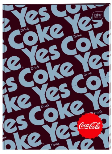 Zeszyt tematyczny Interdruk COCA COLA HYBRID A6 32k. 70g krata (do słówek)