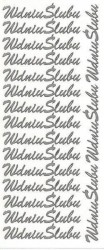 Naklejka (nalepka) Farro W dniu ślubu srebrne (100)