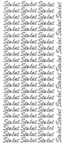 Naklejka (nalepka) Farro Sto lat srebrne (009)