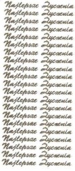 Naklejka (nalepka) Farro Najlepsze życzenia złote (008)