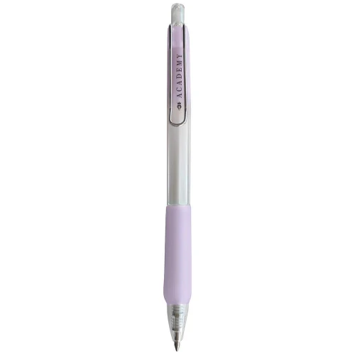 Długopis żelowy Interdruk PASTEL ACADEMY automatyczny SILKY z gripem niebieski 0,7mm (żelowy)