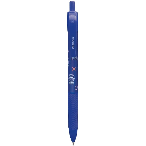 Długopis żelowy Interdruk YUHU automatyczny z gripem niebieski 0,7mm (żelowy)