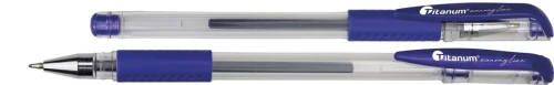 Długopis żelowy Titanum niebieski 0,5mm (GPGBLUE ECONOMY)