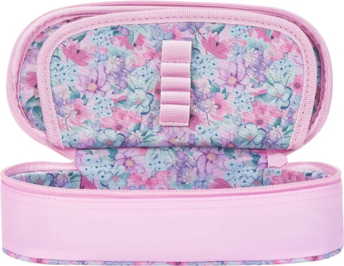 Piórnik Oxford flowers różowy (400182137)