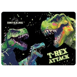 Podkład na biurko Derform Dinozaur mix karton pokryty folią (PLADN20)
