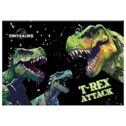 Podkład na biurko Derform Dinozaur mix karton (PODN20)