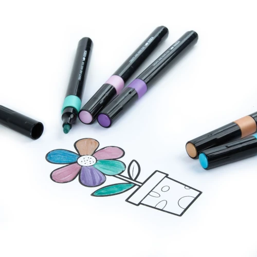 Marker permanentny Kidea mix okrągła końcówka (MMA5KA)