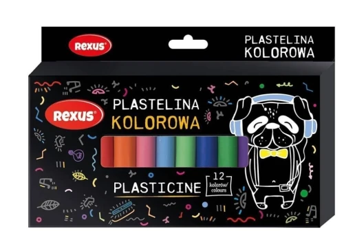 Plastelina Rexus 12 kol. Teens mix (9754)