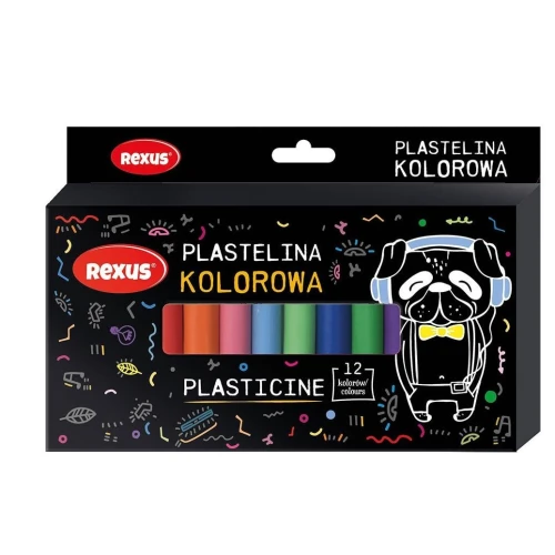 Plastelina Rexus 12 kol. Teens mix (9754)