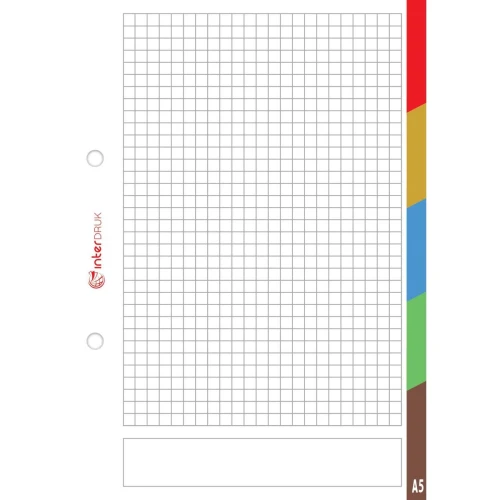 Wkład do segregatora Interdruk A5 (WKDOSEA550REG)