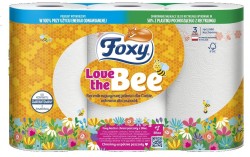 Ręcznik rolka Foxy Love Bee papier kolor: biała