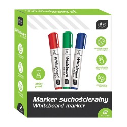 Marker suchościeralny Interdruk mix okrągła końcówka (IMARTAB)