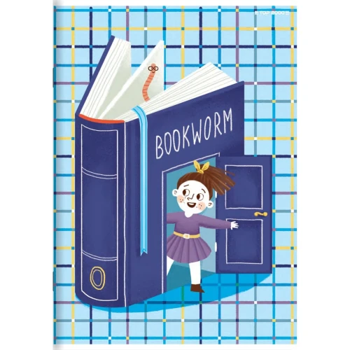 Zeszyt Top 2000 BOOKWORM/RETRO A5 16k. 70g kratka (400169369)