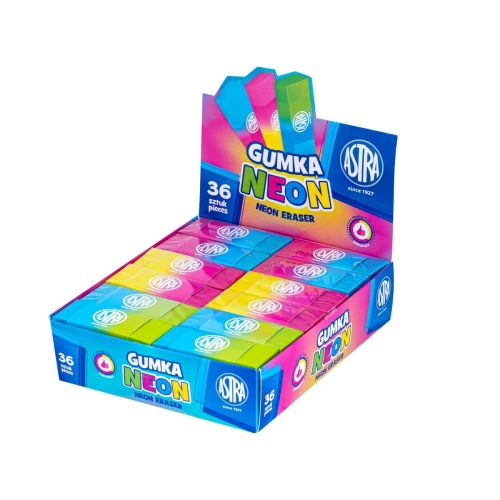 Gumka do mazania Astrapen dwukolorowa neonowa (403023004)