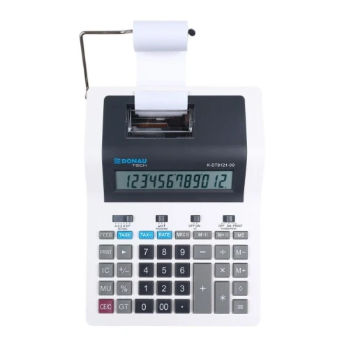 Kalkulator na biurko Donau Tech drukujący (K-DT8121-09)