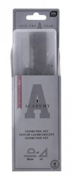 Komplet geometryczny Academy z linijką 20 cm 4 el. Academy
