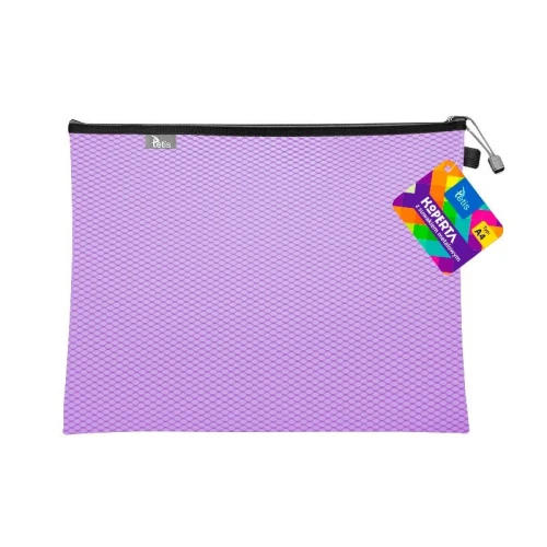 Teczka plastikowa na suwak fioletowa A4  z suwakiem 5903242105111 A4 fioletowy Tetis (BT605-F)