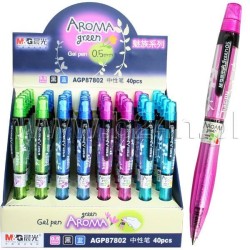 Długopis AROMA niebieski/czarny 0,5mm M&G (AGP20301)