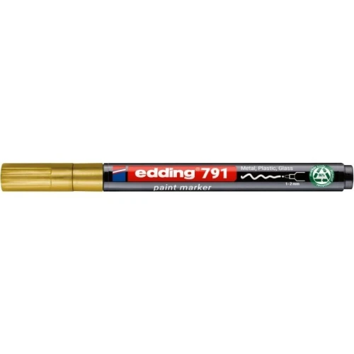 Marker olejowy PCR E-791 złoty 1,0-2,0mm okrągła końcówka Edding (ED-791PCR053)