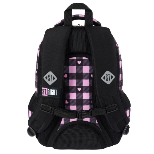 Plecak PINK CHECKEREDR 3-KOMORY St.Right (BP-26)