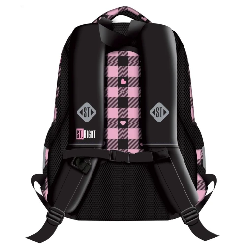 Plecak PINK CHECKEREDR 3-KOMORY St.Right (BP-26)