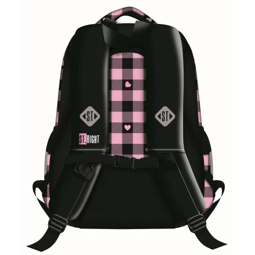 Plecak PINK CHECKEREDR 3-KOMORY St.Right (BP-26)