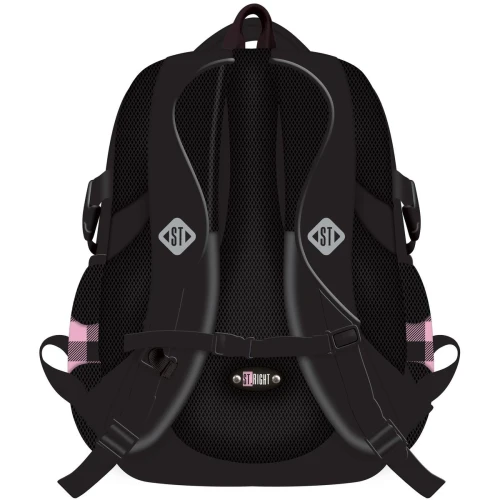 Plecak PINK CHECKERED 4-KOMORY St.Right (BP-01)