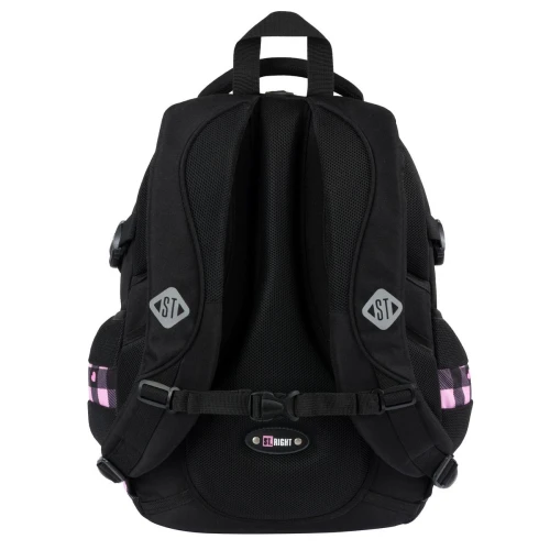 Plecak PINK CHECKERED 4-KOMORY St.Right (BP-01)