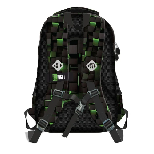 Plecak GREEN GAME 3-KOMORY St.Right (BP-77)